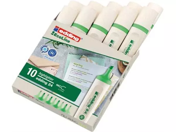 Een Edding Markeerstift Ecoline e-24 pastelgroen koop je bij ShopXPress