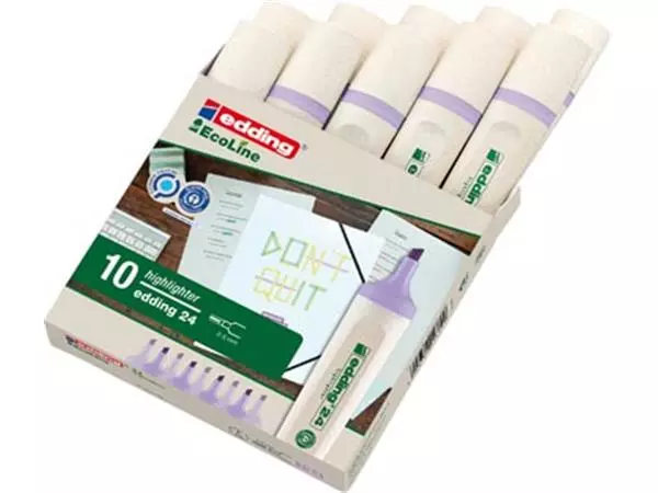 Een Edding Markeerstift Ecoline e-24 pastelviolet koop je bij ShopXPress