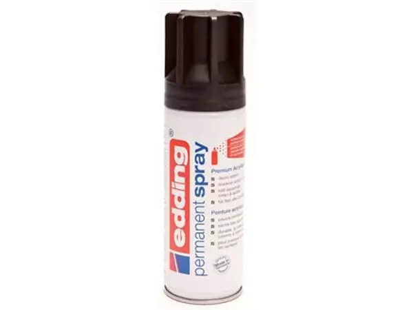 Een Edding Permanent Spray 5200, 200 ml, diepzwart mat koop je bij ShopXPress