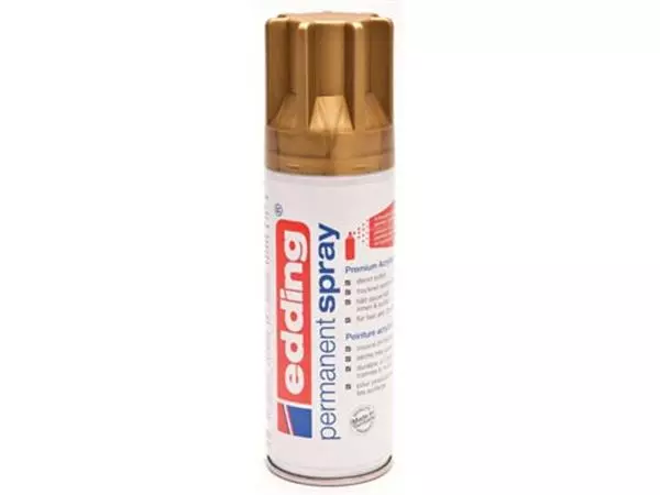 Een Edding Permanent Spray 5200, 200 ml, rijkgoud mat koop je bij ShopXPress