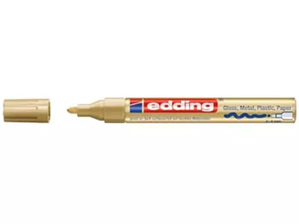 Een Edding glanslakmarker e-750 CR goud koop je bij ShopXPress