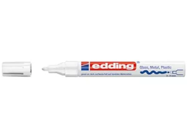 Een Edding glanslakmarker e-750 CR wit koop je bij ShopXPress