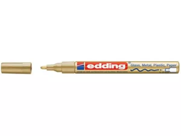 Een Edding glanslakmarker e-751 CR goud koop je bij ShopXPress