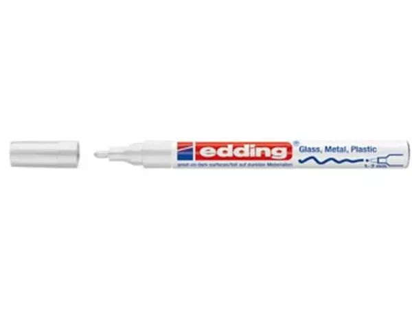 Een Edding glanslakmarker e-751 CR wit koop je bij ShopXPress