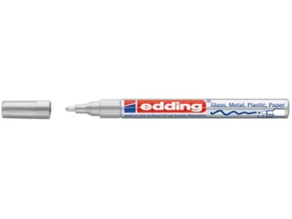 Een Edding glanslakmarker e-751 CR zilver koop je bij ShopXPress