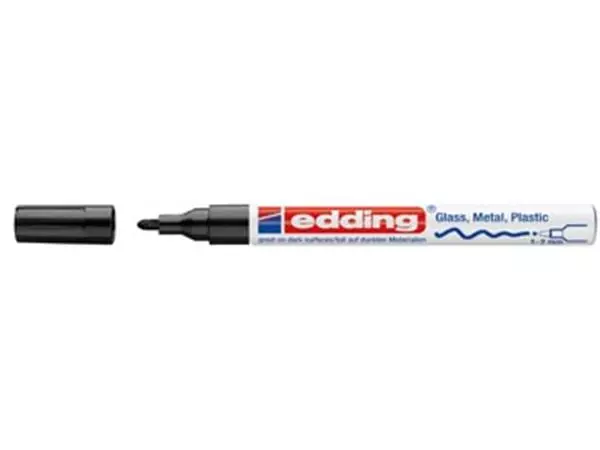 Een Edding glanslakmarker e-751 CR zwart koop je bij ShopXPress