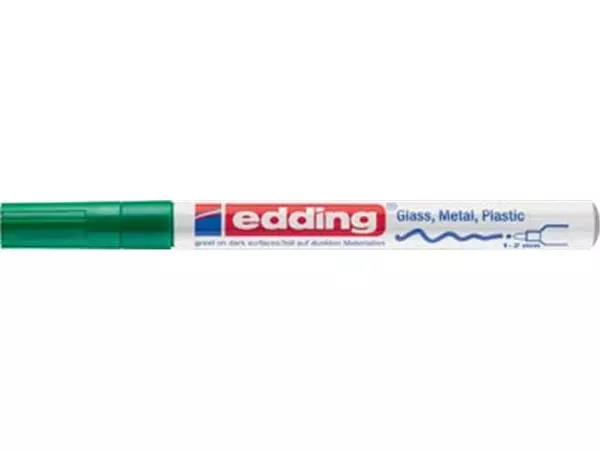 Een Edding glanslakmarker e-751, groen koop je bij ShopXPress