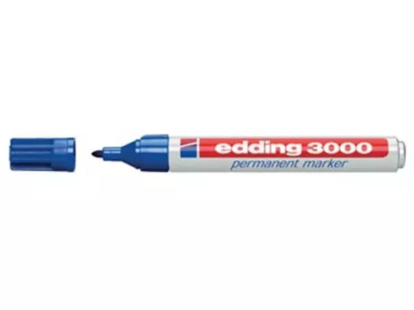 Een Edding permanent marker 3000 blauw koop je bij ShopXPress