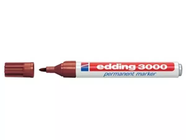 Een Edding permanent marker 3000 bruin koop je bij ShopXPress