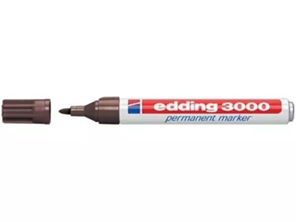 Een Edding permanent marker 3000 donkerbruin koop je bij ShopXPress