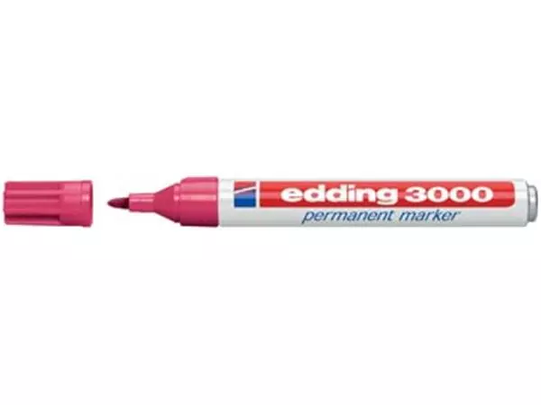 Een Edding permanent marker 3000 karmijn koop je bij ShopXPress