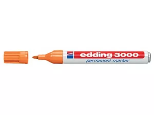 Een Edding permanent marker 3000 oranje koop je bij ShopXPress