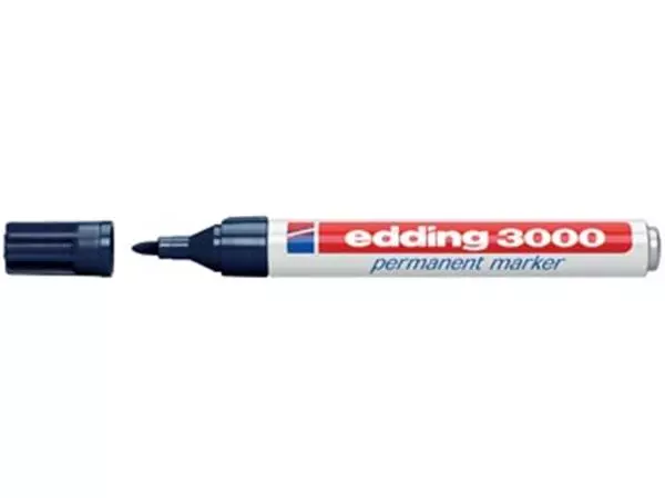 Een Edding permanent marker 3000 staalblauw koop je bij ShopXPress