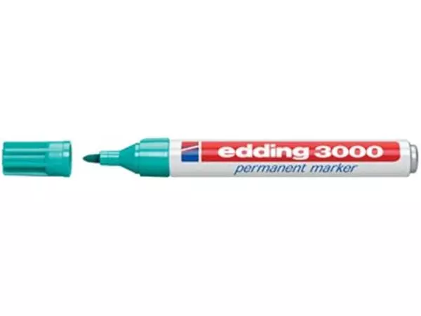 Een Edding permanent marker 3000 turkoois koop je bij ShopXPress