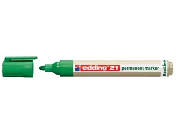 Een Edding permanent marker Ecoline e-21 groen koop je bij ShopXPress