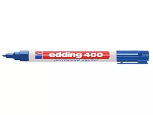 Een Edding permanente marker 400 blauw koop je bij ShopXPress