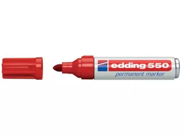 Een Edding permanente marker e-550 rood koop je bij ShopXPress
