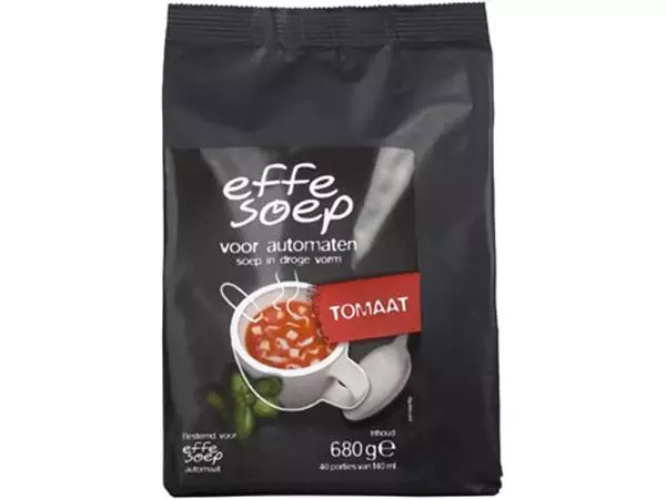 Een Effe Soep vending, tomaat, 140 ml, zak van 40 porties koop je bij ShopXPress