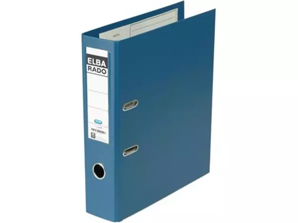 Een Elba Rado Plast ordner, blauw, rug van 8 cm koop je bij ShopXPress