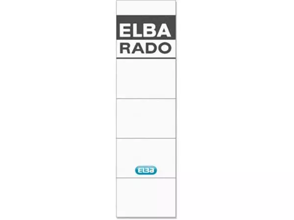 Een Elba Rado Plast rugetiket ft 4,4 x 15,9 cm, pak van 10 stuks koop je bij ShopXPress