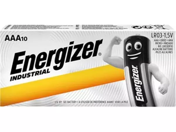 Een Energizer Industrial alkaline batterij AAA/LR03/E92, 10 stuks koop je bij ShopXPress