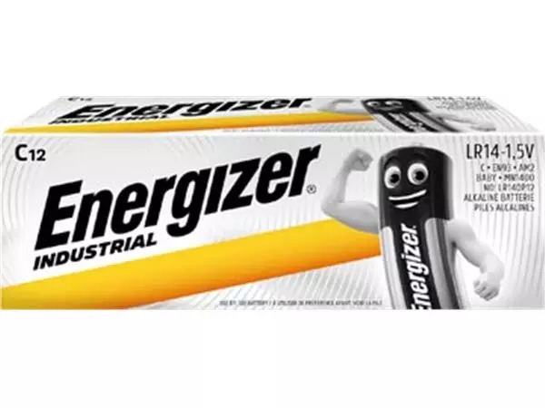 Een Energizer Industrial alkaline batterij C/LR14/E93, 12 stuks koop je bij ShopXPress