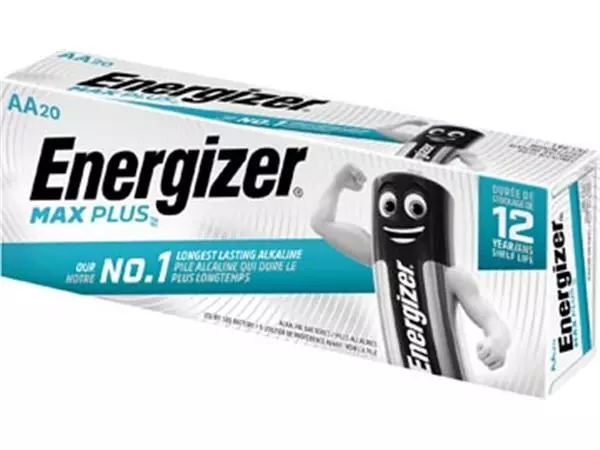 Een Energizer batterijen Max Plus AA, pak van 20 stuks koop je bij ShopXPress