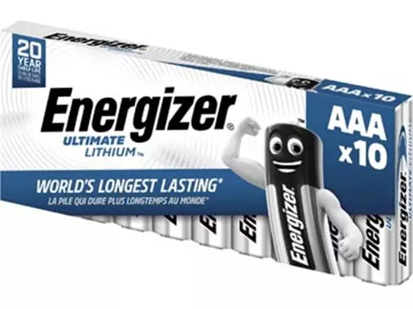 Een Energizer batterijen Ultimate Lithium AAA/L92, pak van 10 stuks koop je bij ShopXPress