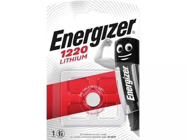 Een Energizer knoopcel CR1220, op blister koop je bij ShopXPress