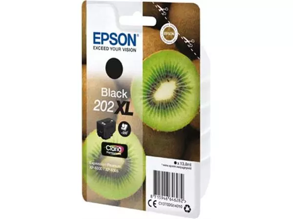 Een Epson inktcartridge 202XL, 550 pagina's, OEM C13T02G14010, zwart koop je bij ShopXPress