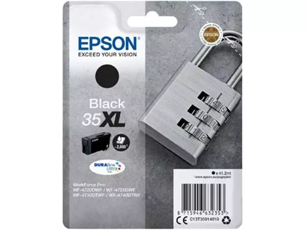 Een Epson inktcartridge 35 XL, 41,2 ml, OEM C13T35914010, zwart koop je bij ShopXPress