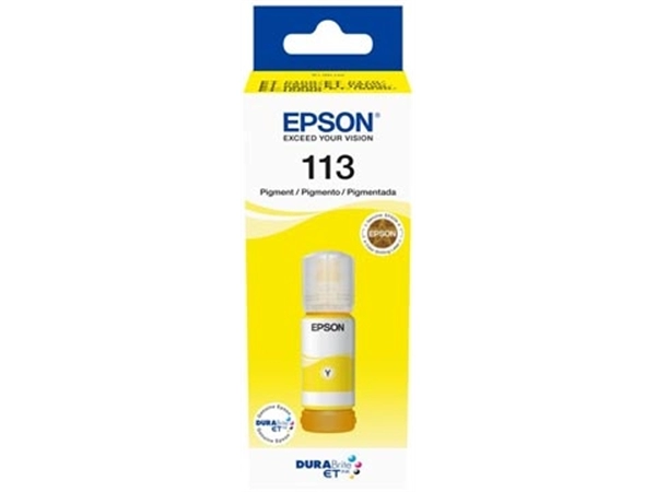 Een Epson inktfles 113, 6.000 pagina's, OEM C13T06B440, geel koop je bij Supplierz BV