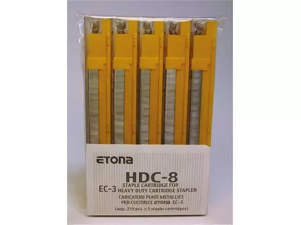 Een Etona nietjescassette voor EC-3, capaciteit 26 - 40 blad, pak van 5 stuks koop je bij ShopXPress