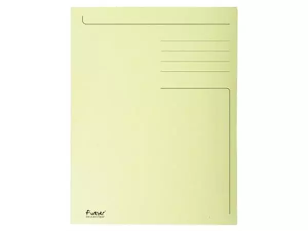 Een Exacompta dossiermap Foldyne ft 24 x 35 cm (voor ft folio), geel, pak van 50 stuks koop je bij ShopXPress