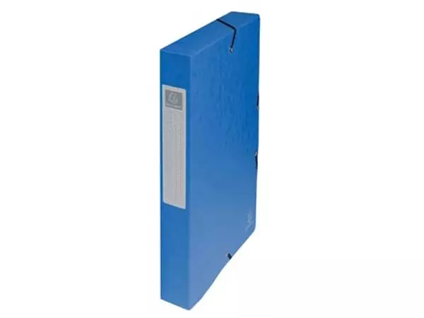 Een Exacompta elastobox Exabox blauw, rug van 4 cm koop je bij ShopXPress