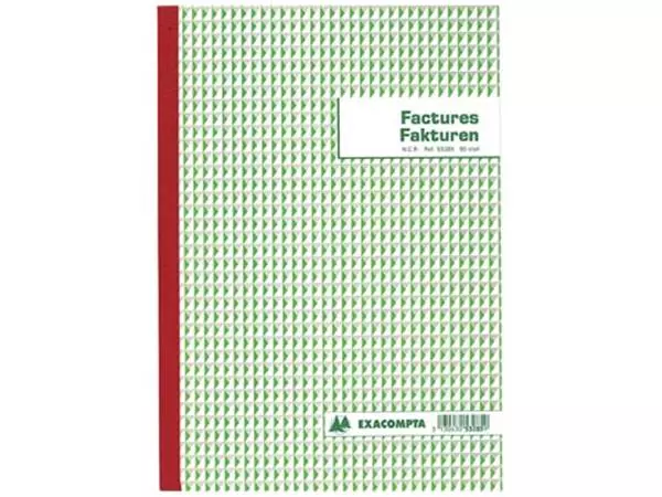 Een Exacompta factuurboek, ft 21 x 29,7 cm, tweetalig, tripli (50 x 3 vel) koop je bij ShopXPress