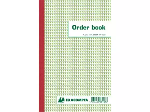 Een Exacompta orderbook, ft 21 x 13,6 cm, tripli (50 x 3 vel) koop je bij ShopXPress