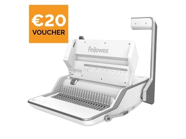 Een Fellowes Lyra 3-in-1 inbindstation: inbinden, nieten en perforeren in 1 machine koop je bij ShopXPress