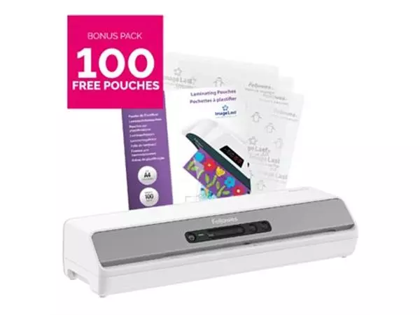 Een Fellowes lamineermachine Amaris voor ft A3 + Bonus Pack van 100 lamineerhoezen (A4, 80 micron) koop je bij ShopXPress