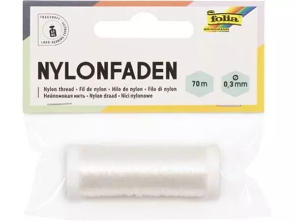 Een Folia nylondraad op spoel, 0,3 mm x 70 m koop je bij ShopXPress