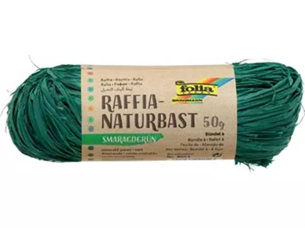 Een Folia raffia smaragdgroen koop je bij ShopXPress