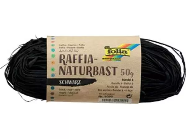 Een Folia raffia zwart koop je bij ShopXPress