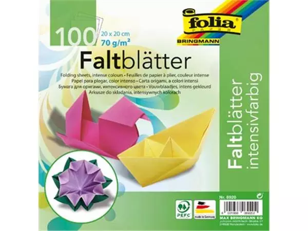 Een Folia vouwblaadjes ft 20 x 20 cm, pak van 100 blaadjes koop je bij ShopXPress