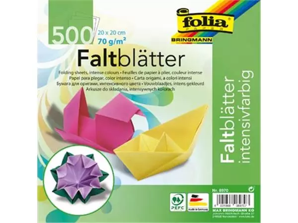 Een Folia vouwblaadjes ft 20 x 20 cm, pak van 500 blaadjes koop je bij ShopXPress