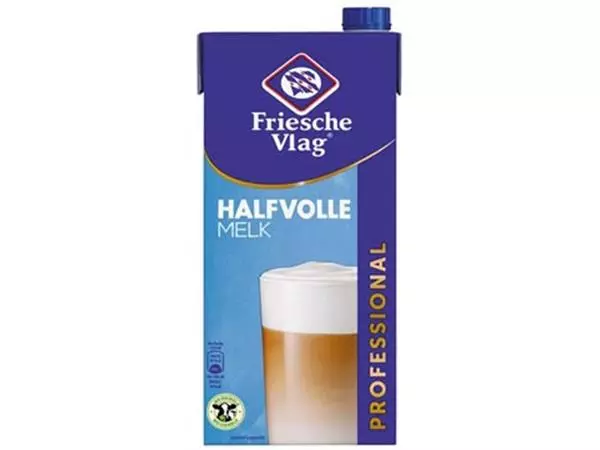 Een Friesche Vlag Langlekker koffiemelk, pak van 1 liter, halfvolle melk koop je bij ShopXPress