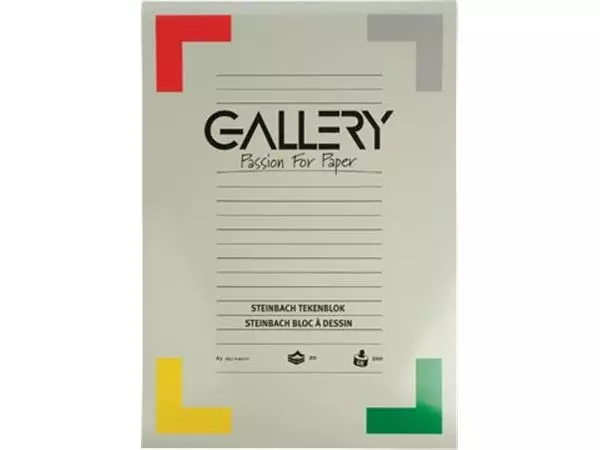 Een Gallery Steinbach tekenblok, gekorreld, ft 29,7 x 42 cm (A3), 200 g/m², blok van 20 vel koop je bij ShopXPress