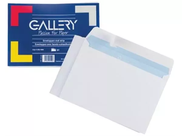 Een Gallery enveloppen ft 114 x 162 mm, stripsluiting, pak van 50 stuks koop je bij ShopXPress