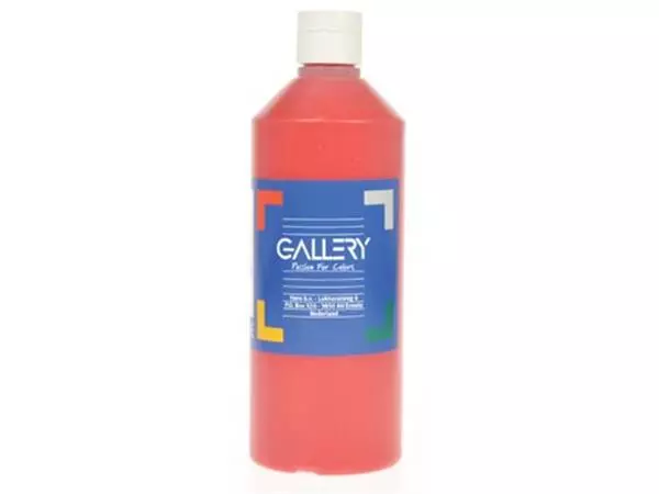 Een Gallery plakkaatverf, flacon van 500 ml, donkerrood koop je bij ShopXPress