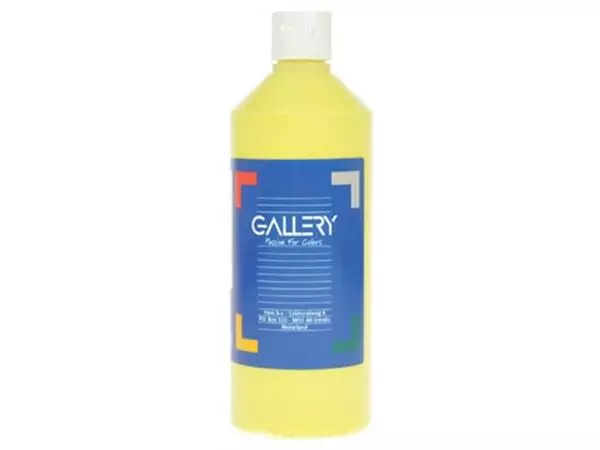 Een Gallery plakkaatverf, flacon van 500 ml, lichtgeel koop je bij ShopXPress