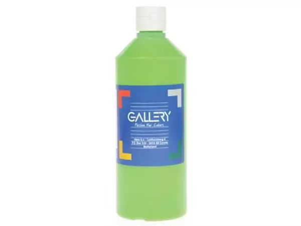 Een Gallery plakkaatverf, flacon van 500 ml, lichtgroen koop je bij ShopXPress